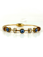 Load image into Gallery viewer, Ivy Evil Eye Anti Tarnish 18K Gold Plated Bracelet