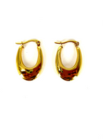Load image into Gallery viewer, Emma Anti Tarnish 18K Gold Plated Hoops