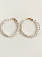 Load image into Gallery viewer, All Pearled Up Round Earrings