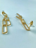 Load image into Gallery viewer, All Rectangled Up Long Earrings