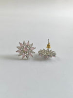 Load image into Gallery viewer, Alta Pink N White Diamond Earings