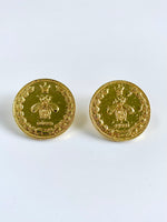 Load image into Gallery viewer, Big Round Butterfly Earrings