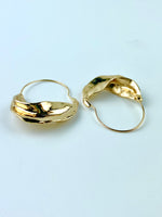 Load image into Gallery viewer, Current In The Ocean Golden Earrings