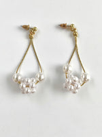 Load image into Gallery viewer, Double Pearl Drop Earrings