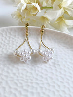 Load image into Gallery viewer, Double Pearl Drop Earrings