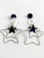Load image into Gallery viewer, Double Star Long Hanging Earrings