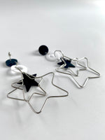 Load image into Gallery viewer, Double Star Long Hanging Earrings