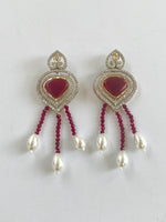 Load image into Gallery viewer, Draped in Dreams Kundan & Diamond Long Necklace Set