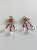 Load image into Gallery viewer, Draped in Dreams Kundan & Diamond Long Necklace Set