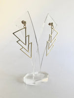 Load image into Gallery viewer, Dropping Triangle Earrings