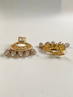 Load image into Gallery viewer, Fifty Shades Of Grey Polki & Pearl Earrings