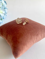 Load image into Gallery viewer, Flower In Flower White Diamond Earrings