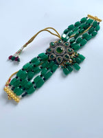 Load image into Gallery viewer, Galaxy Of Green Diamond Choker Set
