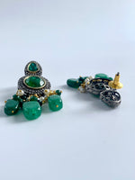 Load image into Gallery viewer, Galaxy Of Green Diamond Choker Set