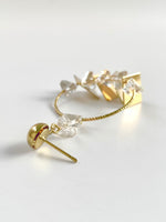 Load image into Gallery viewer, Gianna Golden N Crsytal Earrings