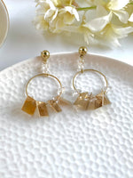 Load image into Gallery viewer, Gianna Golden N Crsytal Earrings