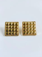 Load image into Gallery viewer, Golden Chess Earrings
