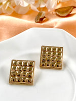 Load image into Gallery viewer, Golden Chess Earrings