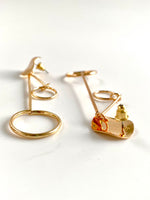 Load image into Gallery viewer, I Am All Tall Classy Golden Earrings