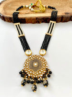 Load image into Gallery viewer, Graceful Lengths Kundan Long Necklace Set