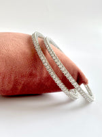 Load image into Gallery viewer, I'm A Studded Affair Diamond White Bangle Set Of Four
