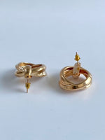 Load image into Gallery viewer, Interlinked Rose Gold Gloss Finish Earrings