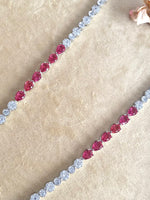 Load image into Gallery viewer, Julia Long Wine Necklace Set