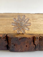 Load image into Gallery viewer, Life In Grey Rose Free Size Diamond Ring