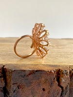 Load image into Gallery viewer, Life In Grey Rose Free Size Diamond Ring