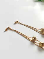 Load image into Gallery viewer, Long Golden Chain Earrings