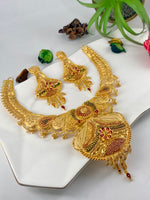 Load image into Gallery viewer, Mahurat Gold Necklace Set