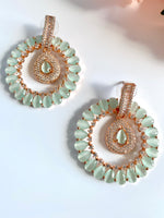 Load image into Gallery viewer, Minty Girlfriend Diamond Earrings