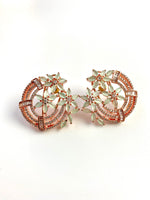 Load image into Gallery viewer, Moon In A Mint Diamond Earrings