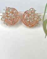 Load image into Gallery viewer, Moon In A Mint Diamond Earrings