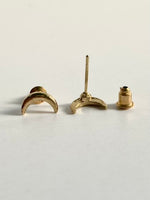 Load image into Gallery viewer, Moon Stud Earrings