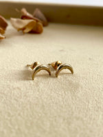 Load image into Gallery viewer, Moon Stud Earrings