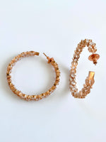 Load image into Gallery viewer, Ohh My My Wine Diamond Earrings