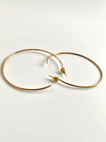 Load image into Gallery viewer, One Sided Open Loop Earrings