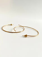Load image into Gallery viewer, One Sided Open Loop Earrings