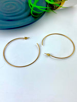 Load image into Gallery viewer, One Sided Open Loop Earrings