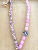 Load image into Gallery viewer, Pink Dancing Peacock Necklace Set