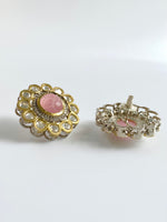 Load image into Gallery viewer, Pinky Moon Day Kundan Pearl Diamond Choker Necklace Set