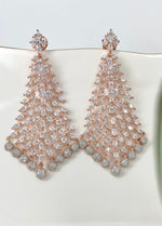 Load image into Gallery viewer, Rosey Burkha Diamond Danglers Earrings