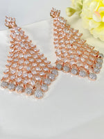 Load image into Gallery viewer, Rosey Burkha Diamond Danglers Earrings