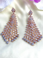 Load image into Gallery viewer, Rosey Burkha Diamond Danglers Earrings