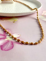 Load image into Gallery viewer, Rudraksha Mala Gold Chain