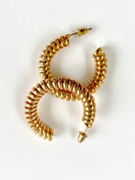 Load image into Gallery viewer, Spiralled Loop Earrings
