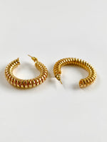 Load image into Gallery viewer, Spiralled Loop Earrings