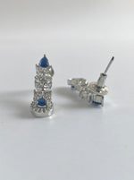 Load image into Gallery viewer, Studded Blue Sky Diamond Necklace Set