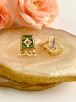 Load image into Gallery viewer, Super 3 Elements Twin Pearl Necklace Set- Green & Red